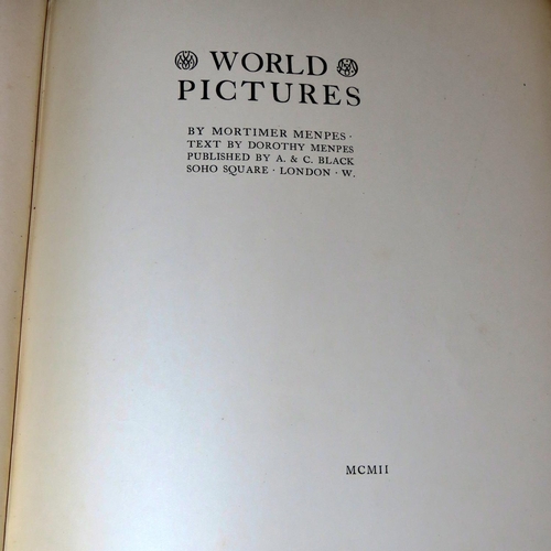 725 - International interest - Mortimer and Dorothy Menpes Collection - World Pictures (1st edition, 1902,... 