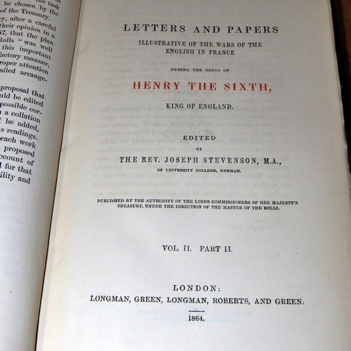 726 - Wars of the English in France, Henry VI - letter s and Papers Illustrative of the Wars of the Englis... 