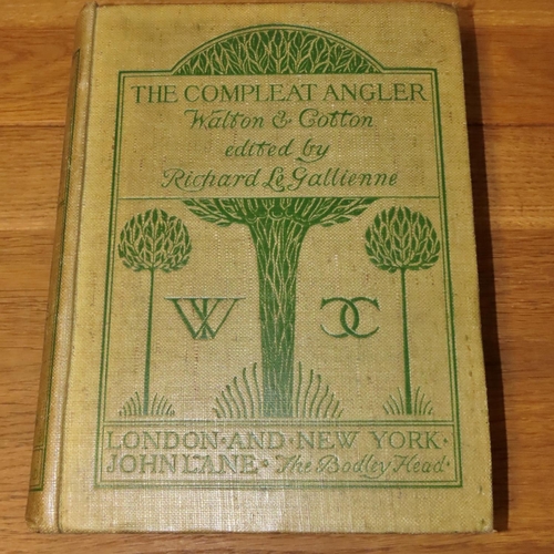 735 - A rare collection to include Cobbett's Rural Rides (2 volumes, 1893), Walton's Compleat Angler (1897... 