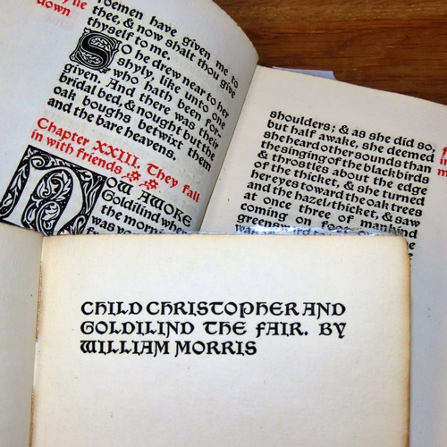 738 - William Morris's Child Christopher and Goldilind the Fair (1895)
A rare early edition (2 volumes) pr... 