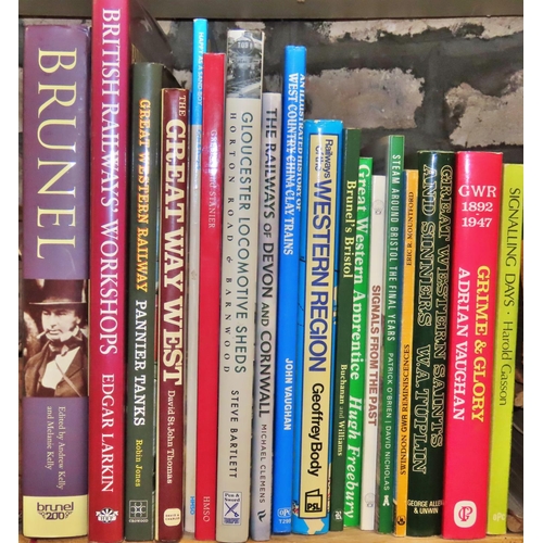 754 - A small library of books relating to railways and rail history including GWR and the life of Brunel ... 