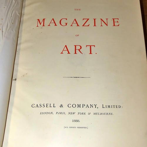 758 - A small library of art and art history interest, to include Cassell's Magazine of Art (1888), Vigni'... 