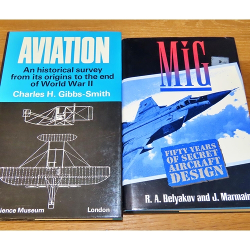 759 - A library of books referencing aircraft and their history (22)