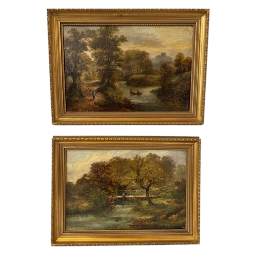 1974 - T Lawley (19th Century) -  Two countryside scenes, both signed below and titled verso: 'South Wales'... 