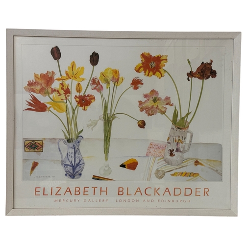 1982 - Elizabeth Blackadder Poster - Mercury gallery, London and Edinburgh, 70 x 88 cm, framed