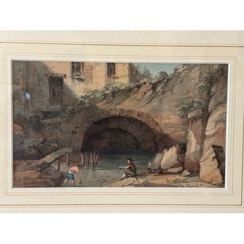 1994 - William Mineard Bennett (1778-1858) - 'La Cloaca Massima in Rome', watercolour, titled lower right w... 