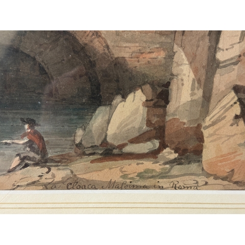 1994 - William Mineard Bennett (1778-1858) - 'La Cloaca Massima in Rome', watercolour, titled lower right w... 