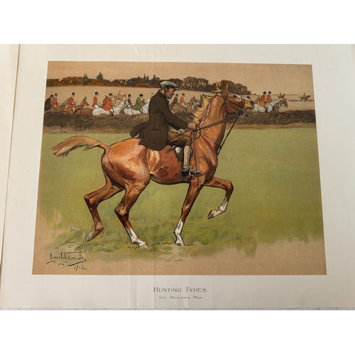 2001 - Four colour prints after Lionel Edwards - 'Hunting Types: The M.F.H.'; 'The Thruster', Old McBarleyc... 