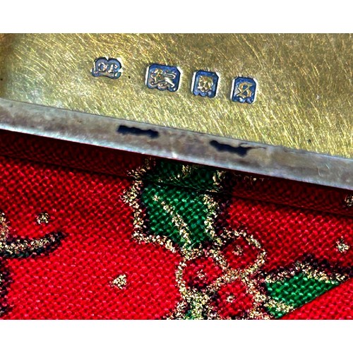 A Cartier silver and black enamel box, the hinged cover set with