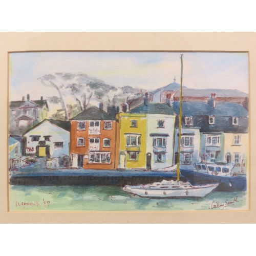 15 - Cathy Smith: Weymouth Harbour, watercolour, 20.5cm x 13.5cm