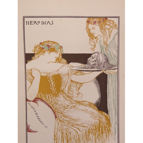 191 - ROBERT ANNING BELL, 1863-1933, ORIGINAL COLOUR LITHOGRAPH “HERODIAS”, published by The Studio, with ... 