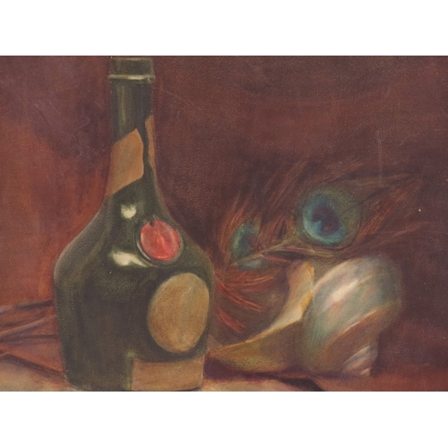 198 - A STILL LIFE STUDY, EARLY 20TH CENTURY, watercolour on card, signed lower right and inscribed and da... 