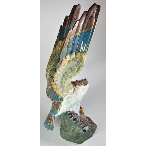 4 - A Valencian majolica eagle with rabbit in its talons