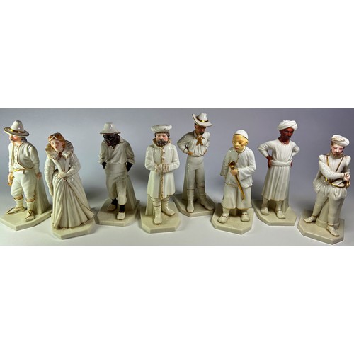 14 - A collection of Royal Worcester Countries of the World series porcelain figures the majority with lo... 