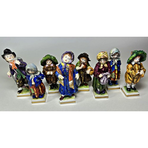 25 - Eight Volkstedt Urchin figures