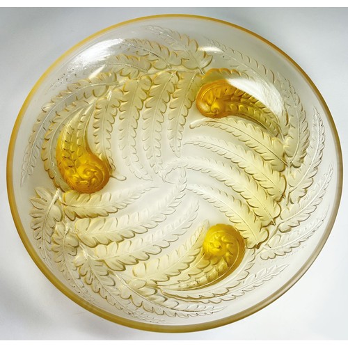 184 - Etling single amber glass bowl