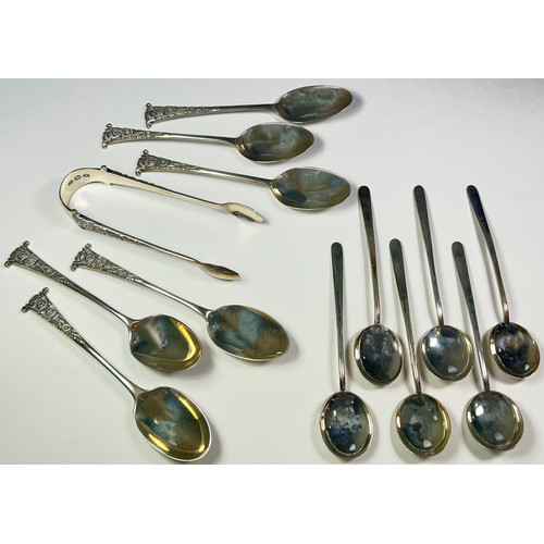 231 - Cased set of six small apostle coffee spoons, 1.2oz