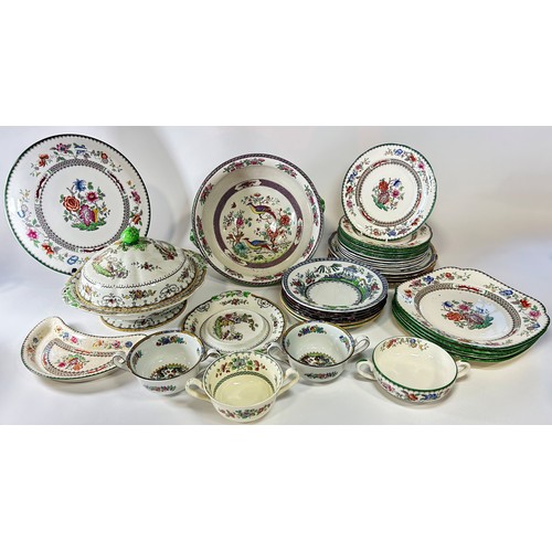 3 - An extensive collection of Copeland Spode Chinese Rose and Chelsea pattern coffee, tea, and table wa... 