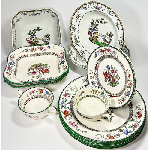 3 - An extensive collection of Copeland Spode Chinese Rose and Chelsea pattern coffee, tea, and table wa... 