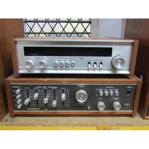 1097 - A vintage Eagle AA-6 tuner and AA-6 amplifier, together with a pair of Celestion Ditton 15 speakers ... 