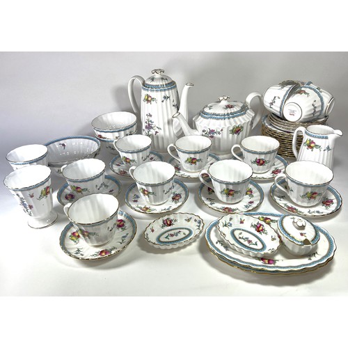 36 - A large Spode porcelain dinner service in ‘Trapnell Sprays’ pattern, to accommodate twelve place set... 