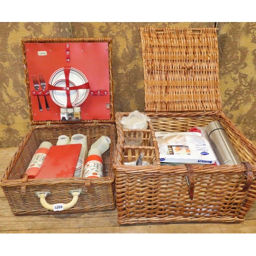 1179 - A Sirram picnic basket and one other (plus contents) (2)