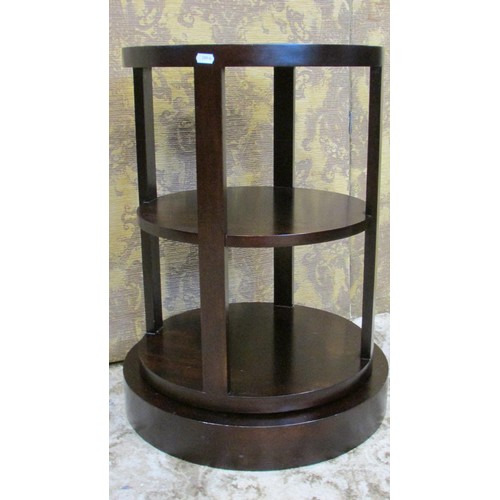 1263 - A 'John' revolving occasional table JVB110 (Justin Van Breda) of cylindrical form, 66 cm high x 50 c... 