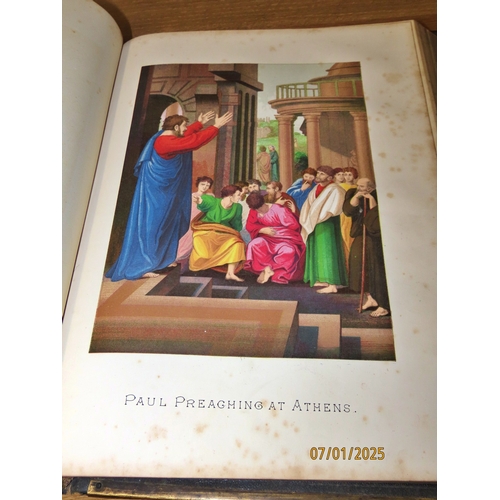 666 - A large Victorian Family Bible from Rev John Brown of Haddington, published by James Semple of Glasg... 