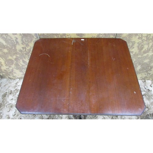 1151 - An Edwardian mahogany drop-leaf Sutherland type tea table raised on slender turned and splayed mould... 