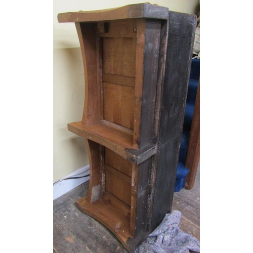 1482 - A fine quality Cotswold school fitted wardrobe in pale English walnut, the paneled frame enclosed by... 