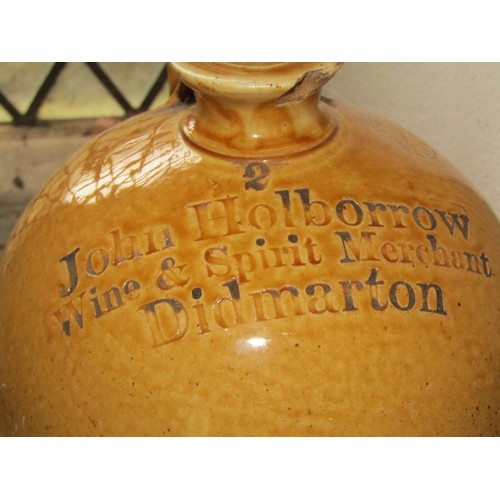 1079 - A collection of stoneware flagons and jars of local interest with impressed and printed marks for Jo... 