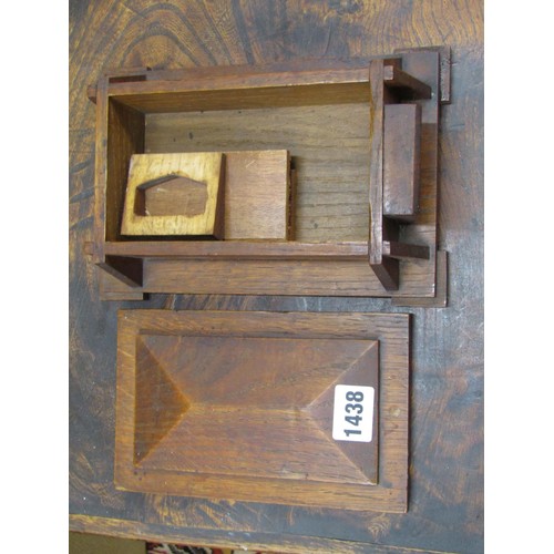 1438 - A pair of Regency arched footstools (one af) a carved photograph frame, folding cribbage box, etc,