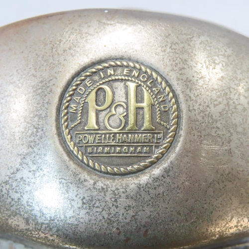 542 - A Vintage Powell & Hammer Ld Motorcycle headlamp.