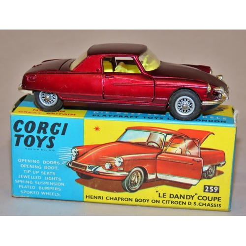 739 - Corgi Toys 259 - Citroen D.S. Chassis with Henri Chapron body - 