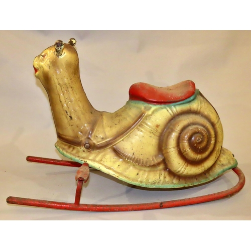 751 - Vintage Mobo ride on rocking snail