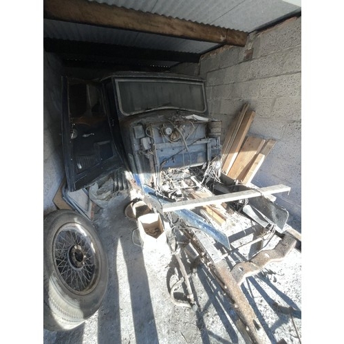 1488 - A Riley Saloon For Restoration. Registration number BJJ214. First registered 1934, in dark blue live... 