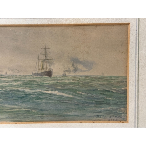 1864 - William Lionel Wyllie, R.A. (British, 1851-1931) - 'The Gulf Stream', signed and titled in pencil lo... 