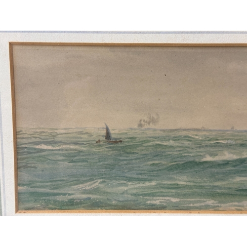 1864 - William Lionel Wyllie, R.A. (British, 1851-1931) - 'The Gulf Stream', signed and titled in pencil lo... 