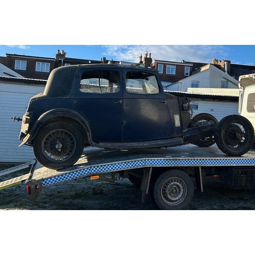 1488 - A Riley Saloon For Restoration. Registration number BJJ214. First registered 1934, in dark blue live... 