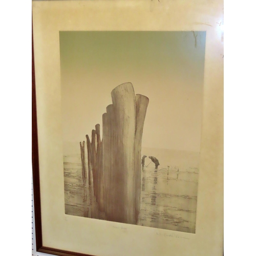 1808 - 'Near Posts', limited edition 11/100, indistinctly signed lower right, titled and numbered below, fr... 