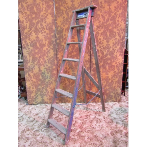 1066 - A Clima Vintage pine folding step ladder (sold for display purposes only)