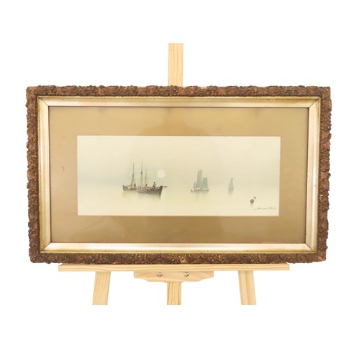 1853 - A group of twenty watercolours and prints of coastal scenes to include: five watercolours and twelve... 