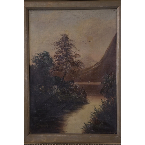 1861 - E. Morris (19th Century)  A pair of lake land scenes, both oil on canvas and signed lower right, 35 ... 