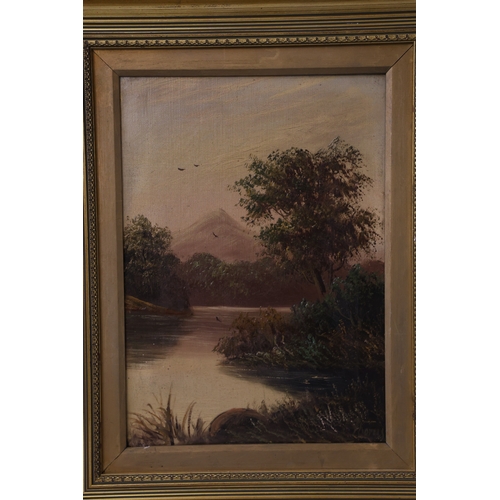 1861 - E. Morris (19th Century)  A pair of lake land scenes, both oil on canvas and signed lower right, 35 ... 