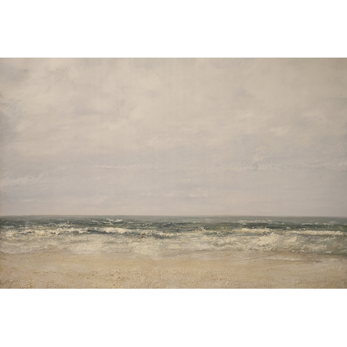 1876 - Frans van de Winkel (1923-1987) - Coastal horizon, oil and mixed media on canvas, signed upper left ... 