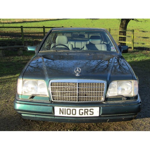 1490A - A Mercedes E320 Coupe, Automatic, petrol 3199cc, Reg N100 GRS, Green, Mileage 159900, 3 owners to da... 