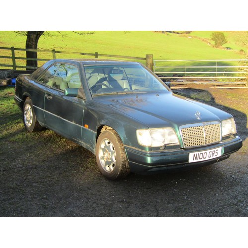 1490A - A Mercedes E320 Coupe, Automatic, petrol 3199cc, Reg N100 GRS, Green, Mileage 159900, 3 owners to da... 