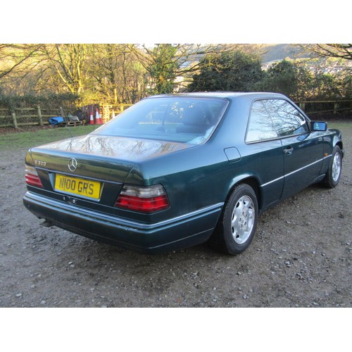 1490A - A Mercedes E320 Coupe, Automatic, petrol 3199cc, Reg N100 GRS, Green, Mileage 159900, 3 owners to da... 