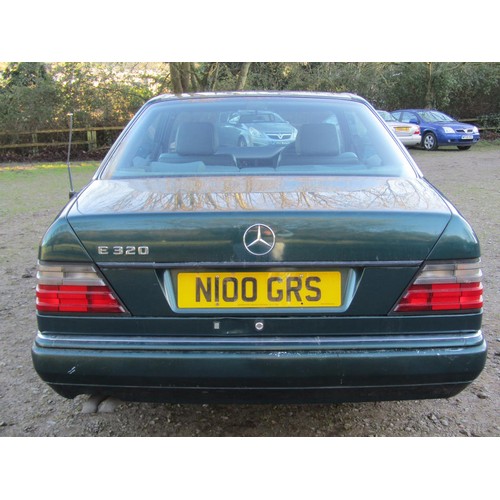 1490A - A Mercedes E320 Coupe, Automatic, petrol 3199cc, Reg N100 GRS, Green, Mileage 159900, 3 owners to da... 