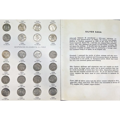 418 - A folder of 20th century English and foreign currency including bank notes